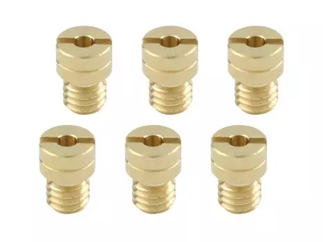 POSH FAITH Набор главных жиклеров для мотоцикла KEIHIN (6 Сверху) PC18/PC20/PB16/PB18/CVK20 (5x6.7мм) (Маленький раунд) 715608-10 золотой