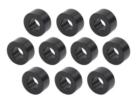 POSH FAITH принадлежности для мотоциклов алюминиевый универсальный набор цветов внутренний диаметр 8 мм внешний диаметр толщина 10 шт черный 16,5 мм T=8 мм 300808-06 чёрный