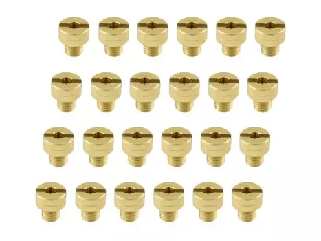 POSH FAITH принадлежности для мотоциклов Главный жиклер 6 увеличенный главный жиклер набор Mikuni BANDIT250V BANDIT400V (Марудаи) ТМ/TMR/MJN24/TDMR/VM22 (8X9) [Совместимость] золотой