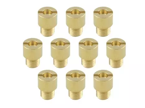 POSH FAITH Мотоциклетные детали Главный жиклер 10 Увеличенный Главный жиклер Комплект TK Круглый Очень Большой (8X11) 727400-10 золотой