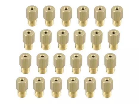 POSH FAITH принадлежности для мотоциклов Главный жиклер 12 увеличенный главный жиклер Mikuni шестиугольный большой 24 VM20/26/TV26/плоский (6X11.5) 720000-10 золотой