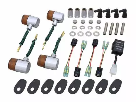 POSH FAITH принадлежности для мотоциклов комплект поворотников классический 71 тип поворотников комплект для автомобиля Z650RS позолоченная линза Z900RS/CAFE (18-25) (22-24) Тело/Оранжевый