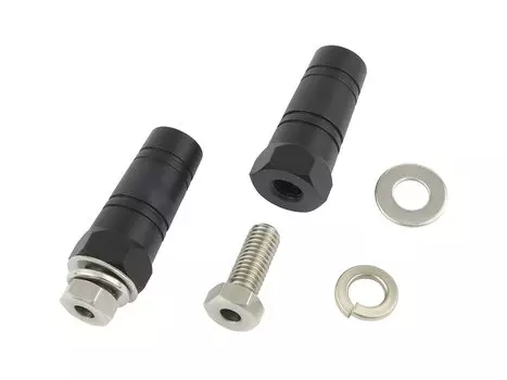 POSH FAITH принадлежности для мотоциклов последовательное удлинение удлинительная стойка 40 мм M8X20 мм нержавеющий шестигранный болт матово-черный 098102-26
