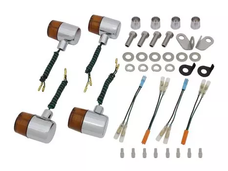 POSH FAITH принадлежности для мотоциклов поворотник классический 71 тип автомобильный набор позолоченных линз FTR223/D( 08~~) Корпус/Оранжевый 059191-53~