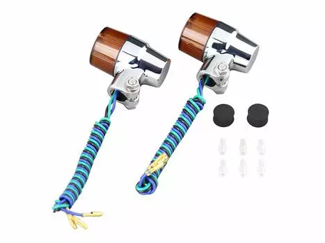 POSH FAITH принадлежности для мотоциклов поворотник литой супербайк мини тип без лампочки двойная лампочка отдельно покрытая линза 093432 (Пакет 2)