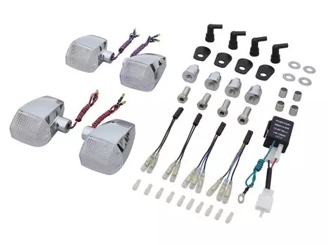 POSH FAITH Товары для мотоциклов Мотоциклетный светодиодный указатель поворота ZRX1200R Позолоченная линза ZR Стандартный тип линзы 071662 ( 04- 08) Тело/Прозрачный