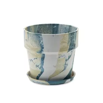 POSH LIVING Urban Plant Pot Ocean 81087 Size Approx. 16.5 H15.5