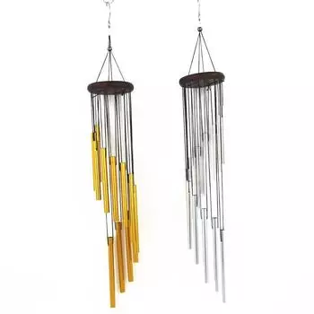 Пошаговая настройка алюминиевой трубки Wind Chime - Элегантный домашний декор и подарок для творчества KS0389 серебряный