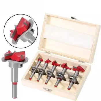 Positioning Woodworking Hole Opener Set, Carbide Flat Wing Drill Adjustable Hinge Hinge Hole Reamer 15-35mm 15mm