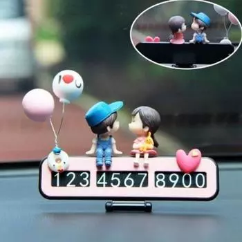 Positive Shop Lovely Информационная доска с номером транспортного средства, корейский автомобильный акк
