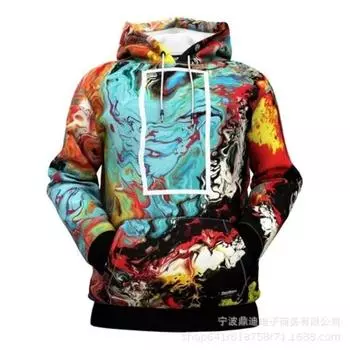 Последние 3D-печатные мужские и женские модные спортивные свитера с длинными рукавами в стиле кэжуал на осень и зиму в Европе и Америке XL