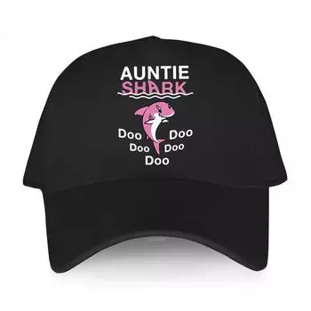 Последние хлопковые летние бейсболки для мужчин Snapback AUNTIE SHARK DOO DOO в стиле хип-хоп, шляпа Харадзюку, женская кепка для взрослых yawawe, кепка для гольфа Adjustable