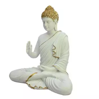 Последние изделия из смолы для медитации, статуя Будды-идола, подарочный предмет, украшение для дома из полистоуна
