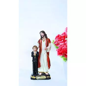 Последние изделия ручной работы, импортные статуи Иисуса из полиэстера для домашнего декора, христианские подарки, выставочный образец, фигурка Иисуса Христа, Иисус