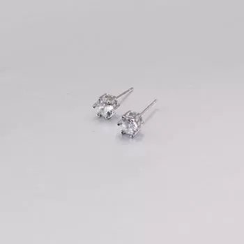 Последние серьги из стерлингового серебра 925 пробы с сверкающим цирконом выполнены в ретро-классическом и модном стиле, подходят для женщин. Циркон