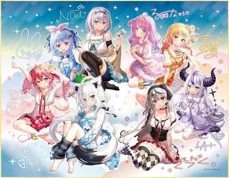 Последний приз лотереи Hololive. Светящаяся иллюстрационная доска с дубликатом подписи Hololive!