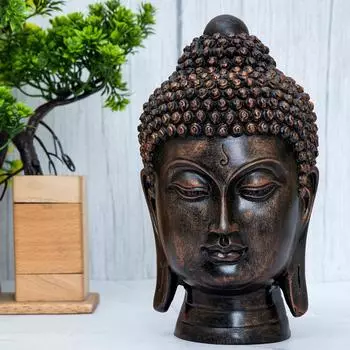 Последняя статуя головы Будды, экспонат, идол, предметы домашнего декора для гостиной и подарки