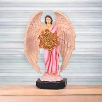 Последняя статуя Метатрона в иудаизме, идол совершенного исцеляющего ангела Рейки, держащего священный цветок жизни, геометрическая кубическая статуя