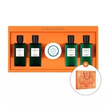 [Последовательная доставка 9.11) Hermes Odorange Verte дорожный набор для волос и тела 5 видов Hair & Body Travel Planning