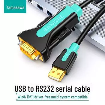 Последовательный кабель USB - RS232, разъем USB - DB9 для отладки COM-порта кассового аппарата/принтера 1m SZ-CK01