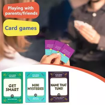 Послеобеденное развлечение, карточная игра, веселье и игральные карты, подходящие в качестве подарка для любителей игр One Size зелёный