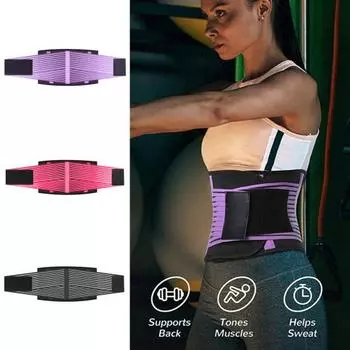 Послеродовой пояс для живота, видимое восстановление тела, пот для женщин и мужчин, формирующий пояс из спандекса для плоского живота XL чёрный