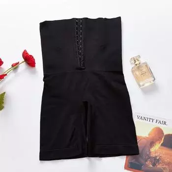 Послеродовые моделирующие трусики больших размеров с высокой талией - Десятирядный пояс-утяжка с застежками, Подтяжка бедер и Контроль живота Бодишейпер для женщин. 4XL (165-185 jin) чёрный