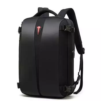 Мужской рюкзак, кейс с охранным замком POSO 15.6 inch чёрный