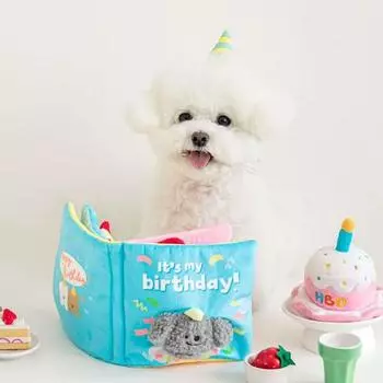 Пособие для работы с носом Byte Me Puppy My Birthday, 15 см, синее, 1 шт.