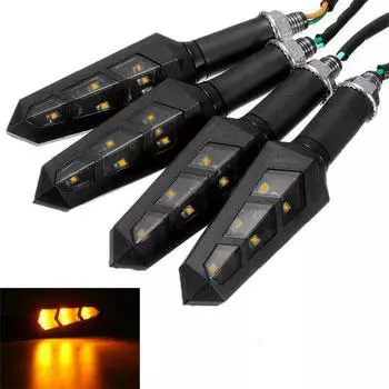 POSSBAY Новый универсальный 4X мотоцикл 6LED указатели поворота мигалка индикатор