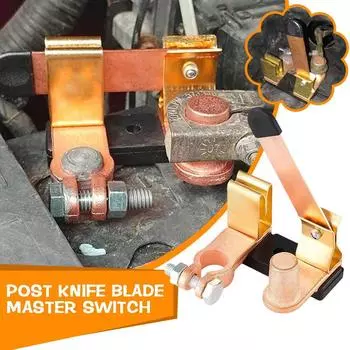 Post Knife Series Switch For Marine Car Boat RV ATV 12V 24V Battery Disconnect Switch Isolator Power Cut Off W7K7 золотой