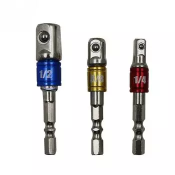 Поставка 3 шт. цветной стальной шар, соединительный стержень, соединительный стержень, соединительный стержень со стальным шариком 1/2 1/4 3/8 45#steel разноцветный