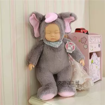 Поставка Большая Спящая Милая Спящий Младенец Симуляция Успокаивающая Кукла Плюшевая Игрушка Кукла Large 37cm-40cm