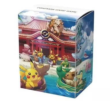 Поставка карточек для покемонов Чехол для карточной игры Pokemon Center Okinawa Чехол для карт Okinawa