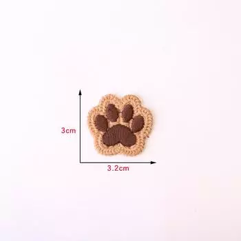 Поставка одежды украшения одежды аксессуары DIY милые животные когти украшения медвежья лапа вышивка патч ткань наклейка 1 #bear paw small