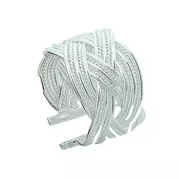 Поставка посеребренное кольцо, новое, открытое ** плетеное кольцо модная бижутерия цельное Yr055 adjustable