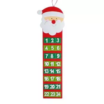 Поставка рождественского календаря Снеговики Подвесные вестибюли Семейная вечеринка Санта-Клаус Рождественский декор Style 1