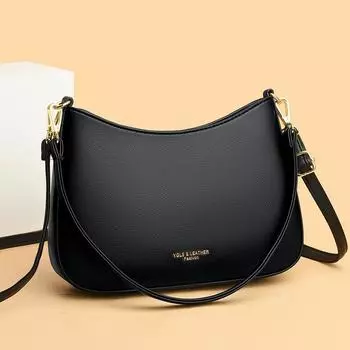 Поставка Сумка-тоут женская кожаная текстура широкополосная сумка-ведро через плечо красный