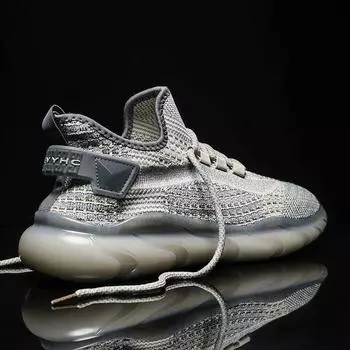 Поставки за рубеж, плетеная обувь, прозрачная сетчатая мужская обувь, летняя дышащая спортивная обувь, носки для ног, повседневная обувь, мужские модели 39