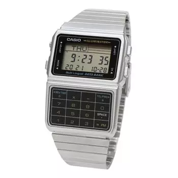 Поставляется BANK Data Bank CASIO Модель Casio наручных часов Телефонная книга Калькулятор Серебристый Серебряный металлический браслет Нержавеющая сталь mail/DATA DBC-611-1