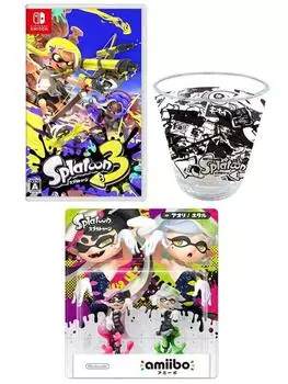 [Поставляется в оригинальной транспортной коробке] Splatoon 3 -Switch +amiibo Shio Colors Set [AoriFirefly] (Взвод серии) (В комплект входит акриловый стакан.)
