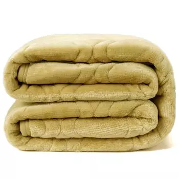 Постель AZRA фланелевая, влаго- и теплоизоляция, полностью желтая, односпальная, зимняя, комплект из 2 предметов, теплая, макрофибра, коврик, подкладка, простыни, антистатическая, впитывающая, жёлтый