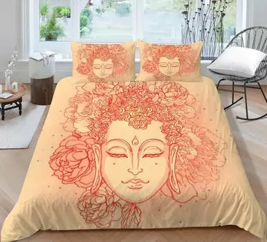 Постельное белье, 3D богемные комплекты постельного белья, горячий принт, красивый полиэстер, домашний декор, пододеяльник из микрофибры UK Single 135x200cm
