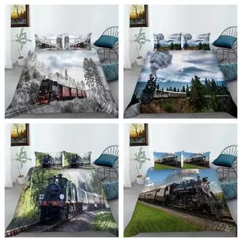 Постельное белье Coevr, комплект высокого качества, пододеяльник для детей и взрослых, постельное белье размера King Queen, дышащий комплект пододеяльников UK Single 135x200cm