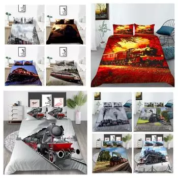 Постельное белье, комплект 2/3 шт., домашнее постельное белье, уникальный дизайн, пододеяльники с наволочкой, комплекты постельного белья высокого качества UK Single 135x200cm