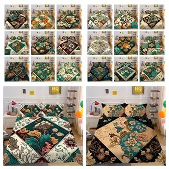 Постельное белье, комплект, высокое качество, 3D-принт с узором пейсли, женский комплект постельного белья, покрывало размера «queen-size», домашнее постельное белье UK Single 135x200cm