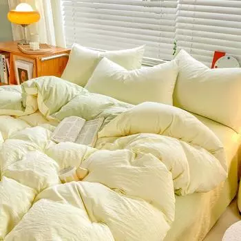 Постельное белье Покрывало с наволочкой простыня односпальное постельное белье пододеяльник Постельное белье с застежкой-молнией Queen/King Single 3pcs 150x200&set