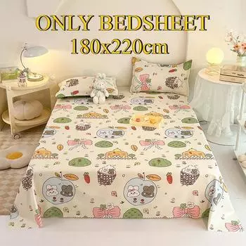 Постельное белье Приятное к коже Матовое Утолщенное Двуспальное Односпальное Многоразмерное Простыни на все сезоны 180x220cm