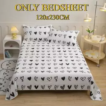 Постельное белье Приятное к коже Матовое Утолщенное Двуспальное Односпальное Многоразмерное Простыни на все сезоны 120*230cm