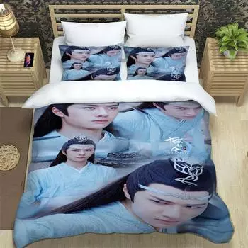 Постельное белье Untamed, пододеяльник, наволочка, простыня размера «king-size» Four Season, три предмета, индивидуальный стиль BL EU Twin 135x200cm